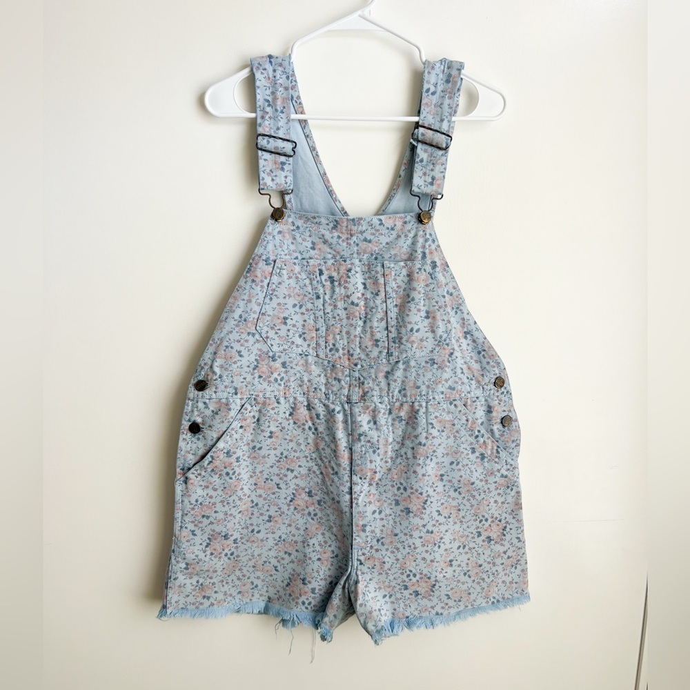 🩵🩷RARE 🩵🩷 IKEDA Floral Shortalls Size large Vintage